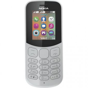 Nokia 130 New 2017 Dual Sim (Grey) (A00028617)
