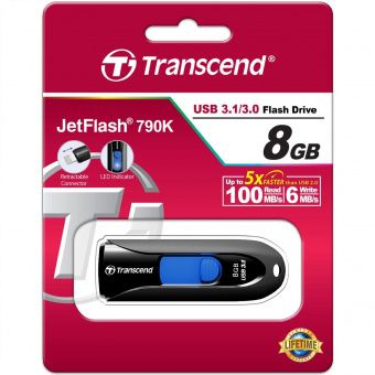 Transcend 8GB JetFlash 790 Black (TS8GJF790K)