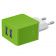 TRUST Urban Revolt Dual Smart Wall Charger, Lime (20150)
