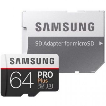 Samsung 64 GB microSDXC Pro Plus UHS-I G3 (MB-MD64GA/RU)